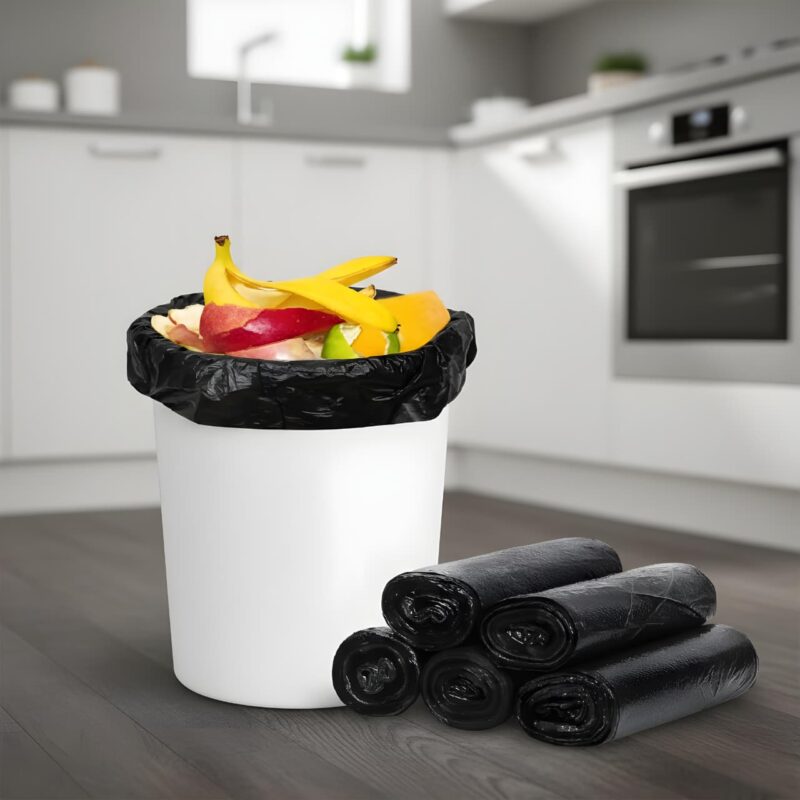 Black Garbage Bags Roll