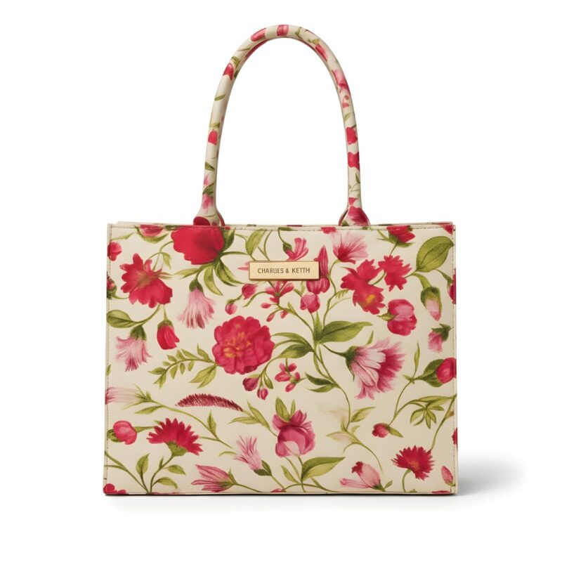 Floral Print Tote Bag